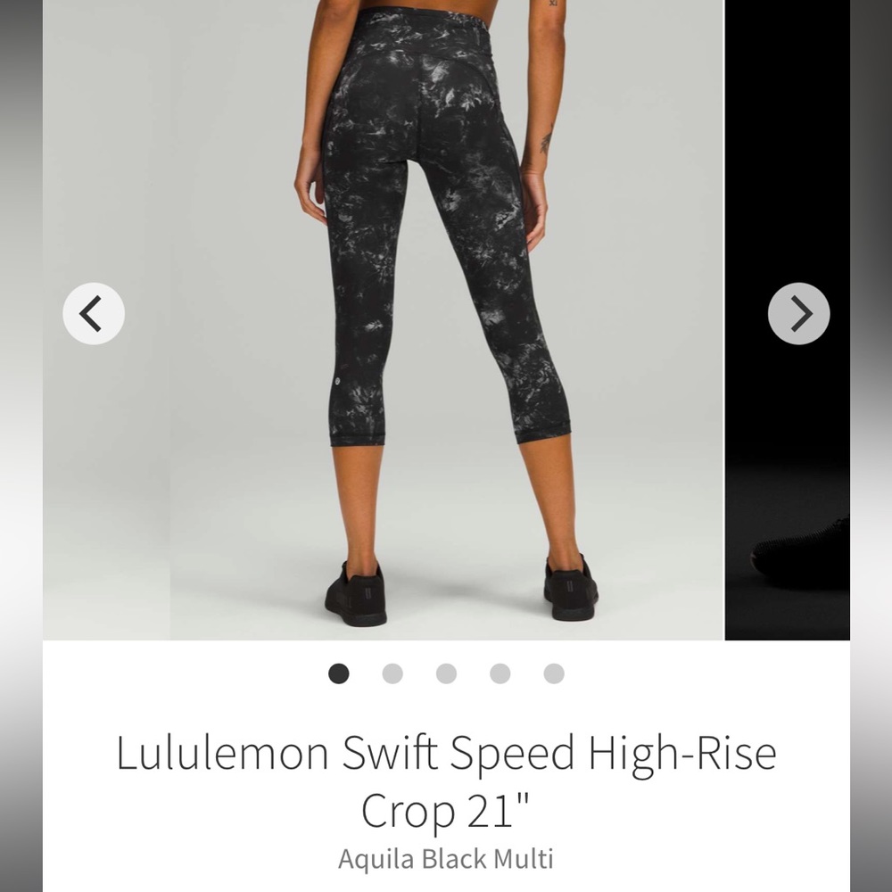 Lululmeon cropped leggings 21”